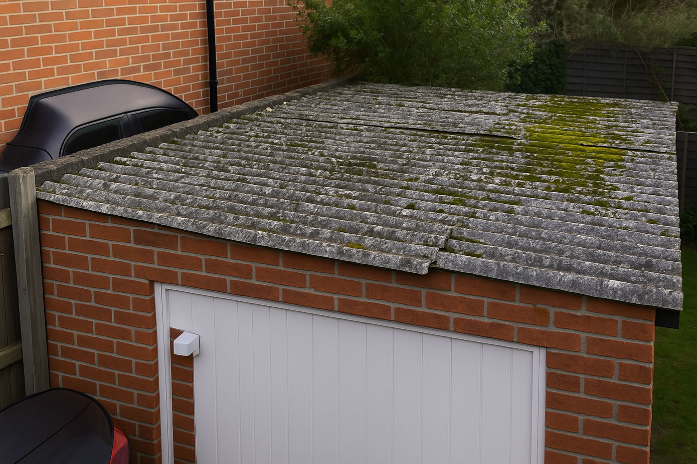 asbestos roof removal garage outbuilding extension