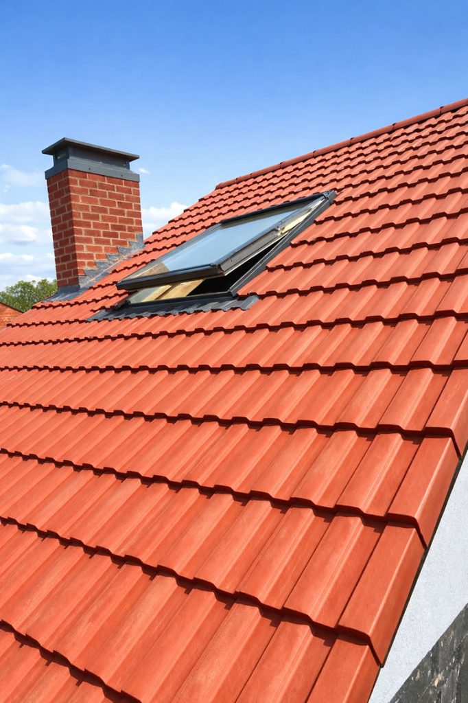 UK concrete tile roof